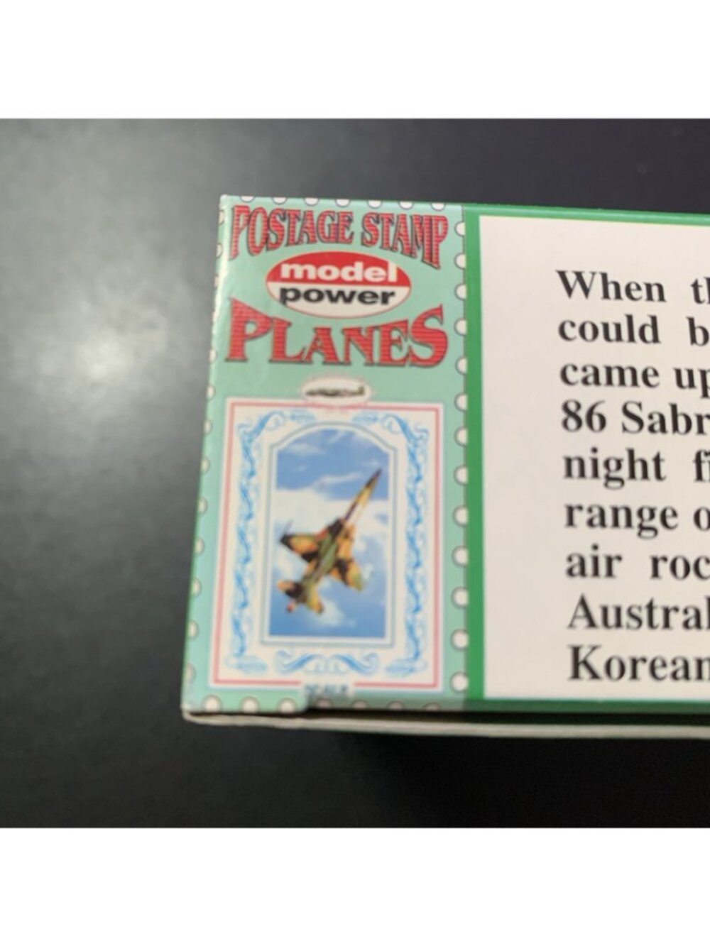 Model Power 5361-1 F-86 Sabre Jet 1:100 Diecast Postage Stamp Plane NIB Vtg - Picture 7 of 7